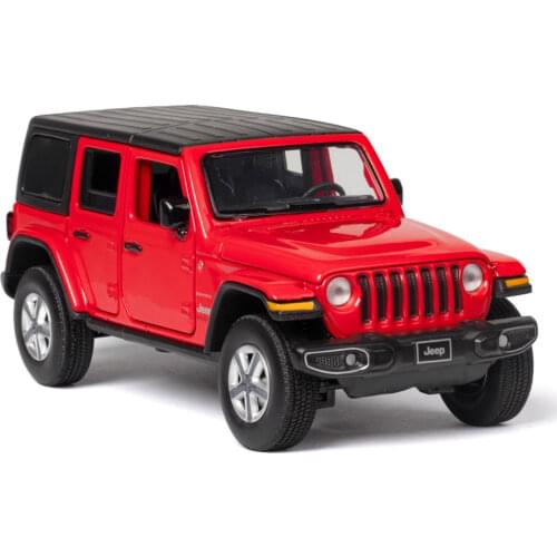 Simulation 1:32 Model Car Open Door with Sound Light Toy for Wrangler Jeep