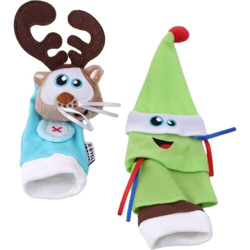 Cartoon Baby Toys 0-24 Months Soft Animal Baby Rattles Children Infant Newborn Rattle Socks Baby Toy Wrist Strap Baby Foot Sock