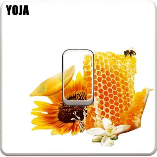 YOJA Home Style Decoration Bee With Flower Wall Sticker 12SS0031