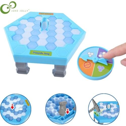Table Game Kids Adult Toy Stress Reliever Decor Kids Save Penguin Ice Block Breaker Trap Toys Funny Parent Children Kids WYW