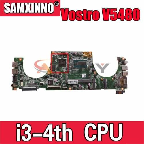 Original Laptop motherboard For DELL Vostro V5480 i3-4005U Mainboard CN-0Y9V59 0Y9V59 DAJW8CMB8E1 SR1EK N15S-GM-S-A2 DDR3
