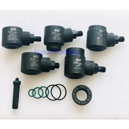 5pcs adapters for Bosch and Denso common rail diesel injector, fuel injector short clamps injector holder, repair tool kits