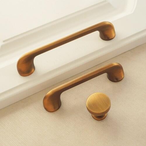 MFYS 3.78" 5'' Ancient Brown Cabinet Pulls Handles Zinc Alloy Knobs for Drawer Dresser Wine Cupboard Handle Furniture Hardware