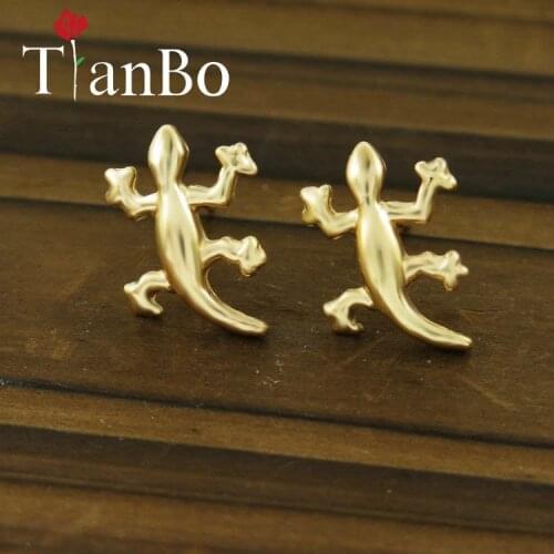 2017 Lizard Reptile Stud Earrings For Women Girls Tiny Cute Animal Gecko Nicke Free Personality Evening Party Jewelry