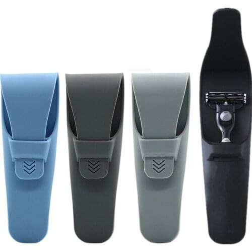 12 PCS Portable Travel Razor Case Silicone Waterproof Manual Shaver Protector for Shaving Machine Holder Storage Wholesale X2