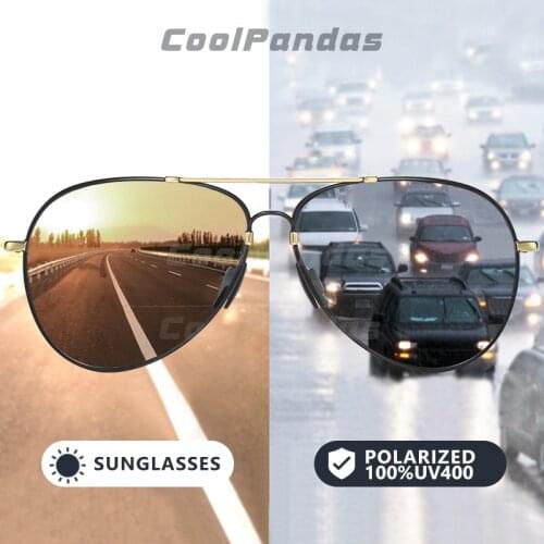 2020 New Ultralight Memory Metal Sunglasses Men Polarized Photochromic Aviation Driving Sun Glasses Women zonnebril heren UV400