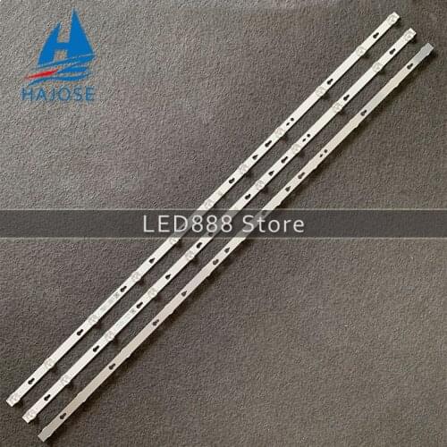 3pcs LED backlight strip For Thomson T49FSL6010 HR-99A05-00437 LVF490CSDX LE03RB2R0-DK 4C-LB490T-HR9 49D1200 49HR332M11A2 V3