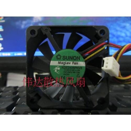 SUNON KDE2406PKV3 DC 24V 1.0W 60x60x15mm Server Cooling Fan