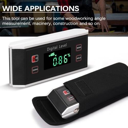 High Precisions Angle Finder Digital Protractor Inclinometer Digital Level LCD Display Absolute Measurement/Relative Measurement