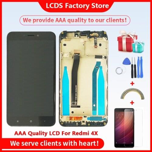 5.0" AAA Quality LCD For Xiaomi Redmi 4X LCD With Frame Screen For Redmi 4X LCD With Frame Display Screen 1280*720