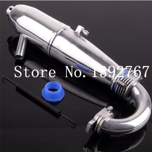 1 Set HSP 81084 Aluminum Exhaust Pipe & Spring for RC 1/8 Scale Models RC Car 28CXP Nitro Engine Motor Parts Power Buggy