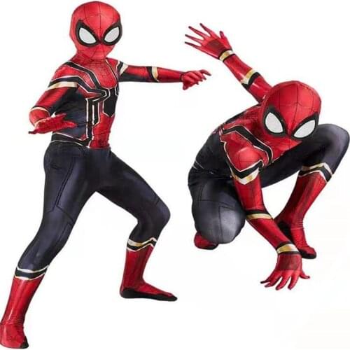 15 styles Spiderbay Man Cosplay Amazing Spidermans Halloween Costume Peter Parker Zentai Suit Superhero Bodysuit For Kids Adult