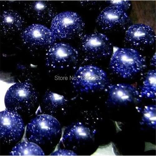 Blue Sand stone 6/8/10/12mm dimension optional round loose beads 15" 2 pieces/lot jewelry ! wholesale fashion DIY