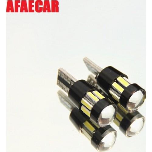 AFAECAR 50pcs T10 4014 COB LED clearance light 12V Wedge Car light reading dome Lamp license plate light
