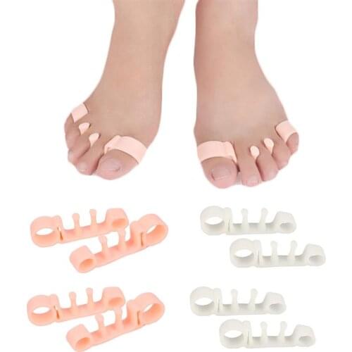 4 Pairs Kapmore Toe Separator Universal Elastic Toe Stretcher Toe Spacer Toe Corrector Toe Separator Correction Foot Care Tool