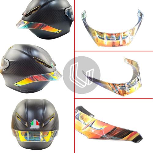 Helmet Accessories Colorful Spoiler for AGV Pista GP R/GP RR Full Face Motorcycle Helmet
