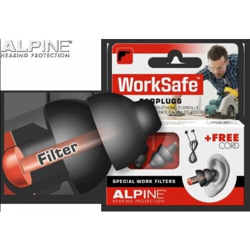 Alpine Worksafe Working Earplugs Hearing Protection Earplug Anti Noise Ear Plugs Comfortable