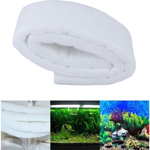 120cm Length Biochemical Filter Sponge White Cotton For Aquarium Fish Tank 3cm Thickness Filter Accessory Filter Midea