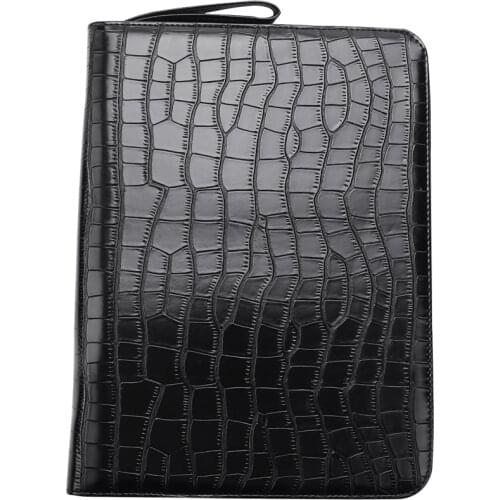 Large Capacity Fountain Pen Case PU Leather Black Color 48 Slots Pen Pouch Bag Pencil Bag