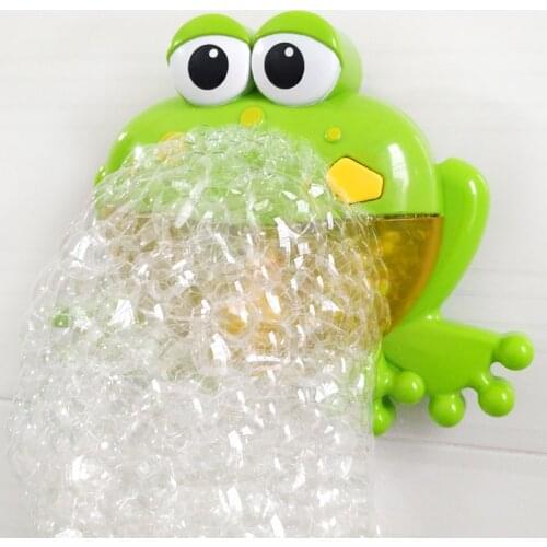 Childrens Toys Foam Machine Bathroom Bathing Musical Bubble Crab Toys Interesting Foam Bathroom Frog Water Toys Gifts for Kid