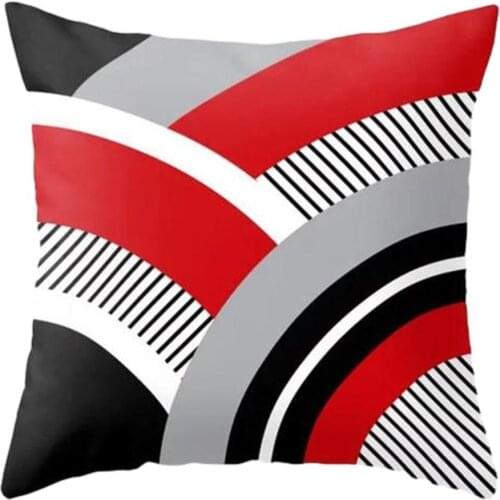 Hot Sale Ins Style Pillow Case 45*45cm Minimalism Home Decoration Quality Cover Cushion Sofa Pillowcase High Waist Geometry S6K4