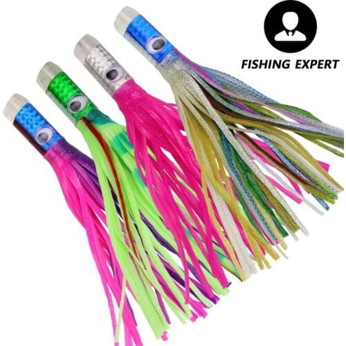 Soft Skirt Lure Fishing Tuna Octopus Squid Bait 30cm 150g Resin PVC Luminous Suitable Night Fishing Effect Is Significant Lures
