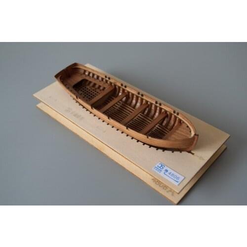 Free shipping Scale 1/48 Hi-Q solid wood lifeboat model kits The whole Boat ribs CUTTER lifeboat model