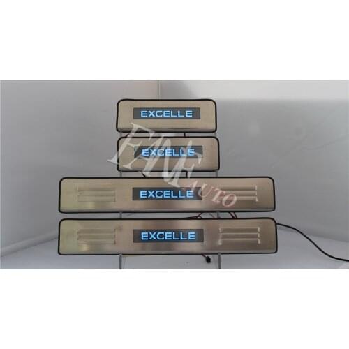 Stainless Steel Led Door Sill Scuff Plate Guard Protector Trim For Buick Excelle GT XT Astra J Astra PJ Vauxhall Astra Mark 6