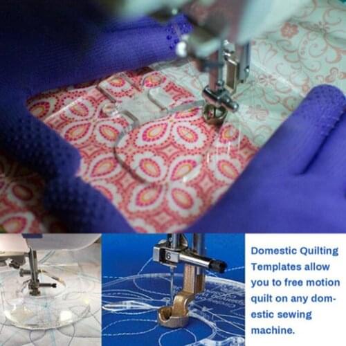 Free Motion Quilting Essential Template Sewing Ruler Patchwork Machine Quilting