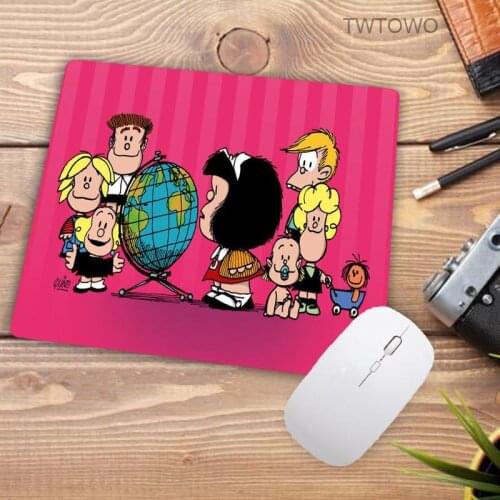 Promotion Russia Boy Pad Cartoon Mafalda Comfort Mouse Mat Gaming Mousepad Size for 18x22cm Rubber Mouse Mats