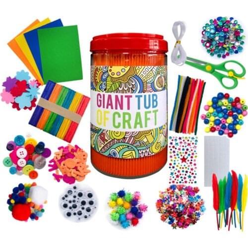Drop Ship. Arts and Crafts Supplies for Kids - Craft Art Supply Kit for Toddlers Age 4 5 6