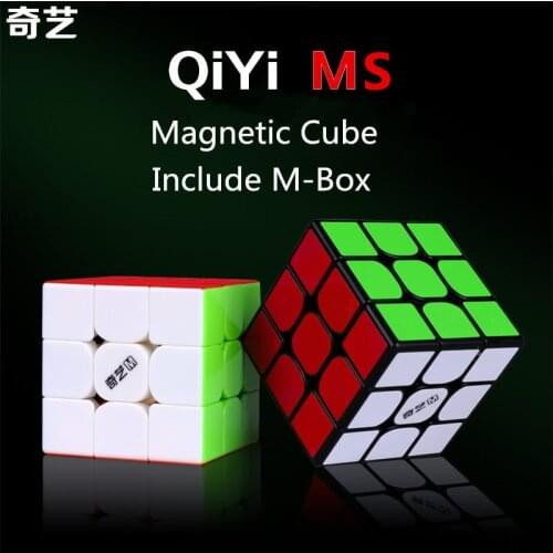 QiYi MS Series 3x3x3 Magnetic Magic Speed Cube Stickerless Professional Magnets Puzzle Cubes Antistress Toy