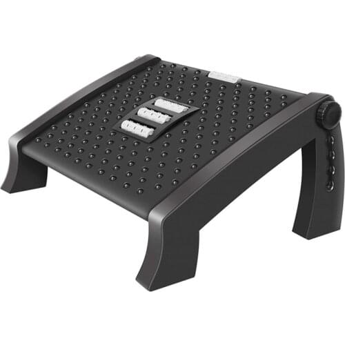 Adjustable FootRest, Desk Footrest with Massage Function, Non-Slip Foot Stools Great for Home & Office Accessories