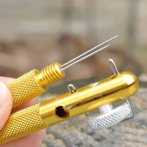 Fishing Hook Tier Double-Headed Needle Knots Tie Loop Tyer Tools Kit Fishing Line Knotter Tying Fishhook Needle Fishing Tool