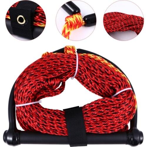 Black Handle Water Ski Rope 1-Section Wakeboard Kneeboard Rope for Boating