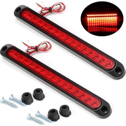 2PCS Trailer Brake Light 15 LED Rear Light Trailer Truck LED Tail Light 10-30V Trailer Stop Signal Lights Tail Brake Light