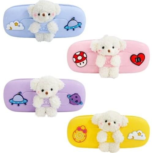 2021 New Cute Silicone Pen Bag Portable Cosmetic Storage Bag Zippered Coin Purse Travel Organizer Bag for Children Women Travel