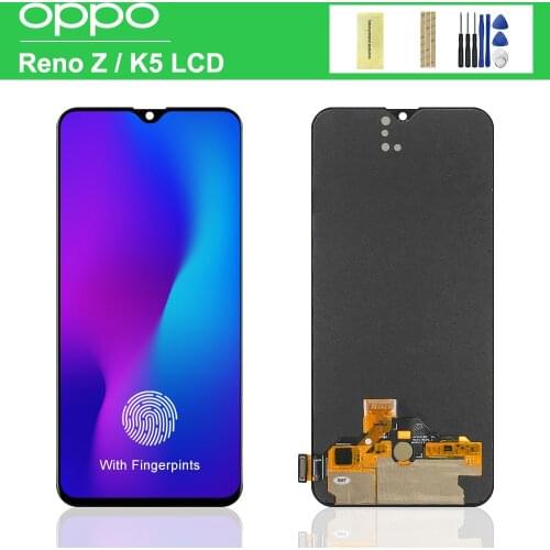 Super AMOLED / TFT Black 6.4 '' For Oppo Reno Z CPH1979 PCDM10 PCDT10 LCD DIsplay Touch Screen Digitizer Assembly For Reno Z