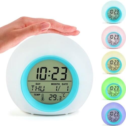 LED Watch Table LED Alarm Clock Digital Despertador USB Powered Electronic Desktop Clocks Temperature Date Display Desktop