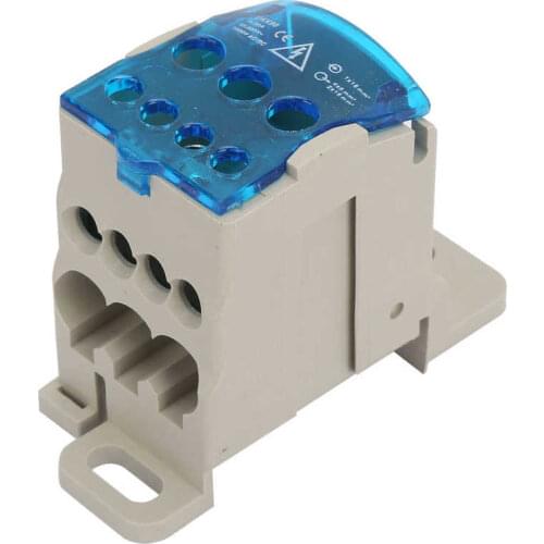 UKK 80A Din Rail Terminal Block Distribution Box Universal Power Junction Box Electric Wire Connector
