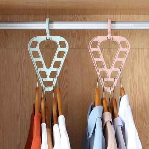 Magic Multi-port Support Hangers Clothes 9 Holes Reusable Plastic Space Saving Closet Organizer Hangers for Home Drying Hanger