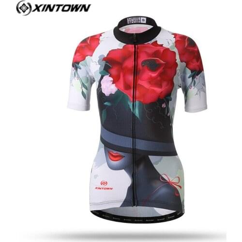 Xintown 2018 Summer Bike Jersey Tops Short Sleece Cycling Jersey Ropa Ciclismo Outdoor Sports Cycling Clothing Maillot Ciclismo