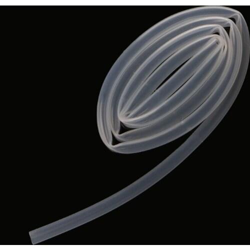 Y55D 10mm ID x 12mm OD Food Grade Silicone Tube Flexible Hose Pipe 1m Transparent