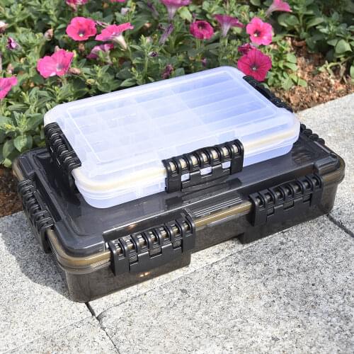 Waterproof Fishing Tackle Box Large Capacity Fishing Accessories Tool Storage Box Fish Hook Lure Fake Bait Box Fishing Supplies