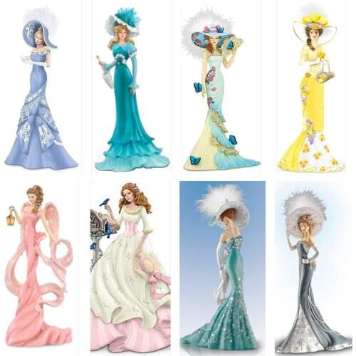 Dress Lady DIY 5D Diamond Painting Mosaic Full Drill Diamond Embroidery Cross Stitch Creative Character Craft Decoration Gift