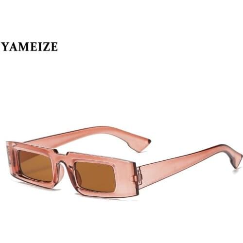 2021 Trend Rectangle Sunglasses Women Vintage Street Shot Sun Glasses Leopard Thick Frame Eyewear Fashion Female Lentes De Sol