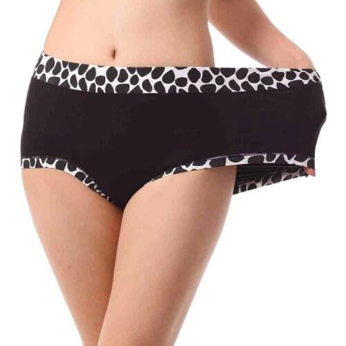 Ropa Interior Femenina Women Stone Print Style Soft Comfortable Ladys Panties Plus Size 6XL Tall Waist Mother Underwears