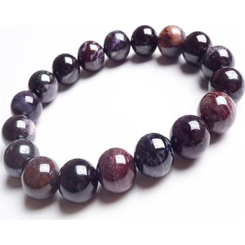11mm Genuine South Africa Colorful Sugilite Natural Stone Bracelets For Women Charm Fashion Stretch Charm Round Beads Bracelet