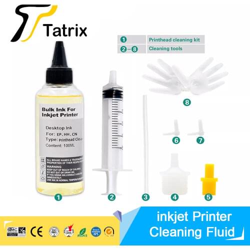 Printhead Cleaning Kit - HP, Epson,Canon, Brother & Lexmark - Large High Efficiency 10ml Premium Syringe - 10oz 100ml