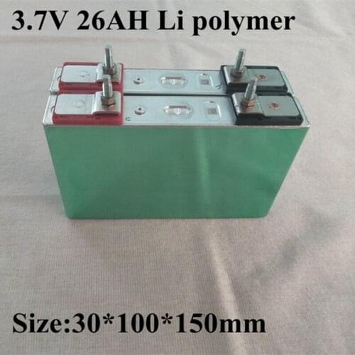 1pc 3.7v Li-polymer Battery 26Ah Lithium Polymer Battery 12v Pack 3.7v Battery for Carregador Portatil Para Celular Hilti 26Ah